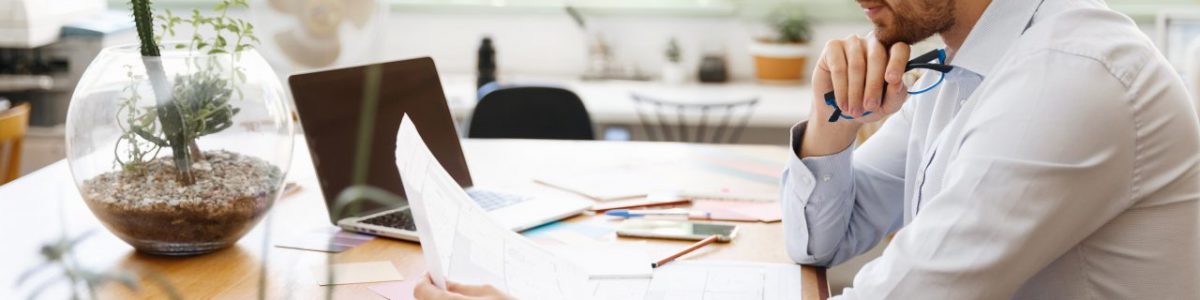 young man architect in office PJGKYSJ